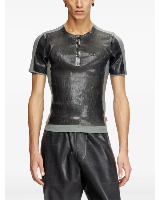 DIESEL X Damiano David バイカラーtシャツ Black