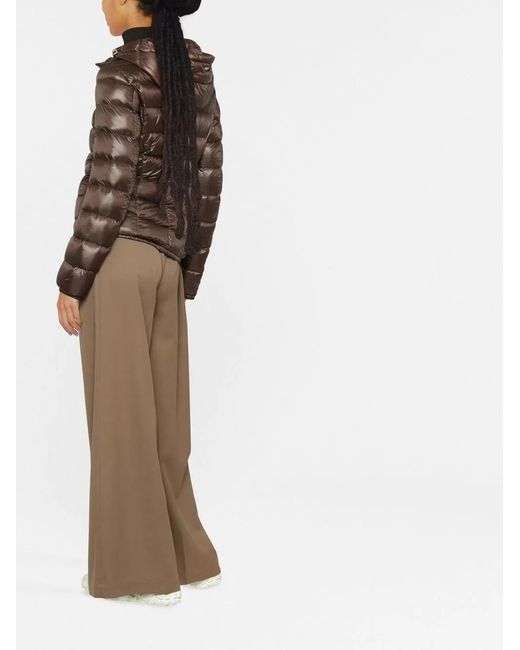 Herno Brown High-Shine Puffer Jacket