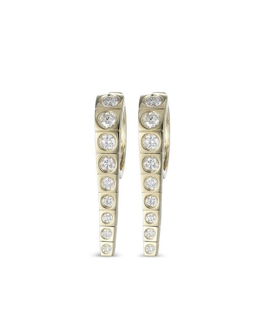 TYPE JEWELRY White 14K Leggo Small Diamond Earrings