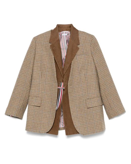 Thom Browne Brown Set Aus Gclub-Weste Und Blazer