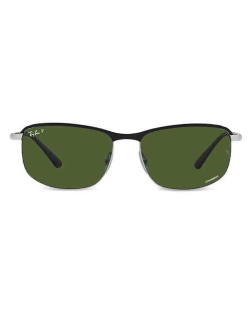 Ray-Ban Green Rb3671Ch Rectangle-Frame Sunglasses
