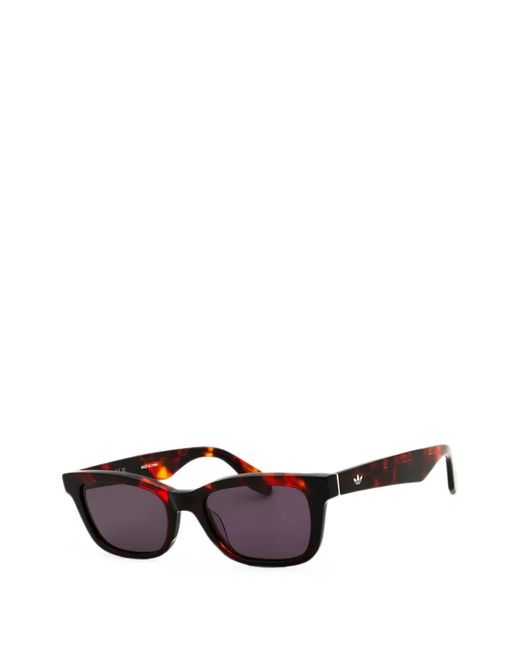 Adidas Purple Rectangle-Frame Sunglasses