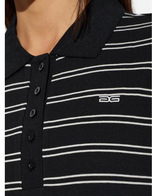 Polo À Rayures Gestuz en coloris Black