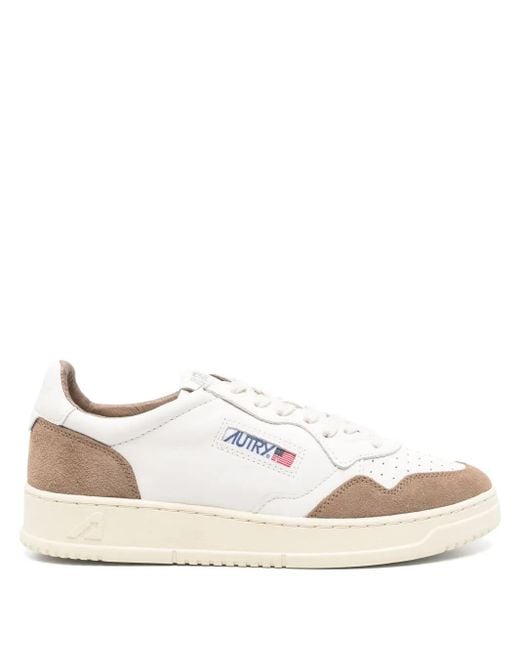 Autry Natural "Medalist Low" Suede Sneakers for men