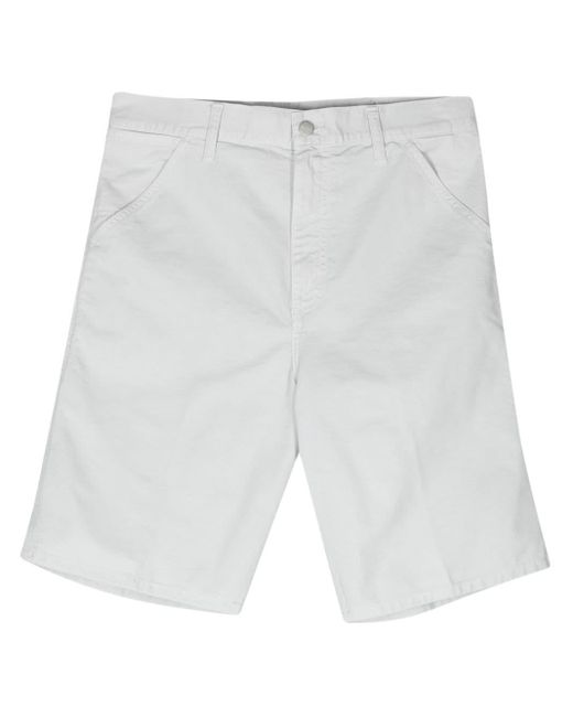 Carhartt White Single-knee Cotton Shorts for men