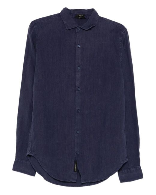 Superdry Blue Linen Shirt for men