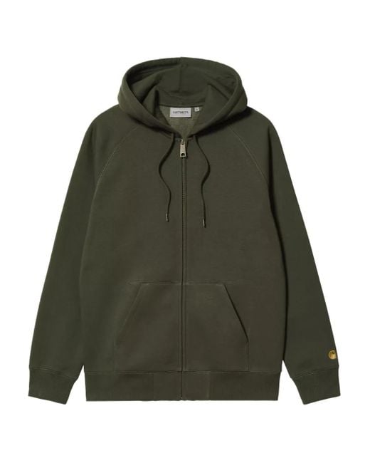 Sudadera con capucha y cremallera Carhartt de hombre de color Green