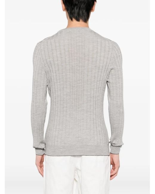 Svevo Gray Wool Top for men