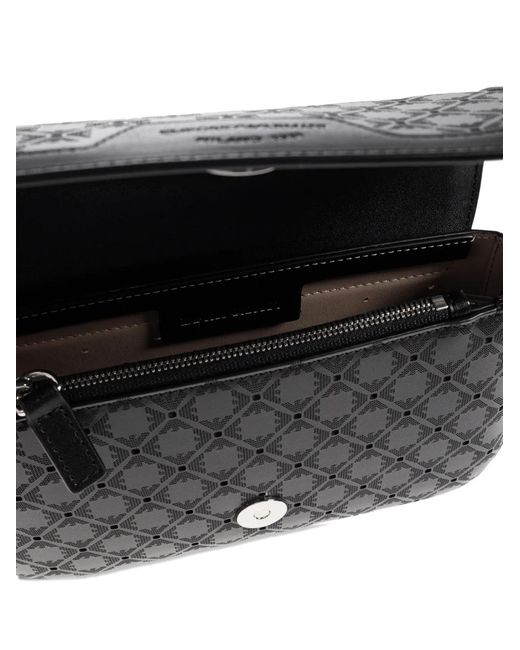 Emporio Armani Black Sac À Bandoulière À Logo Imprimé