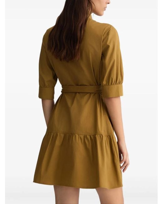 Liu Jo Yellow Poplin Shirt Dress