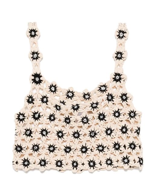 The Upside Natural Luminary Lily Crochet Top
