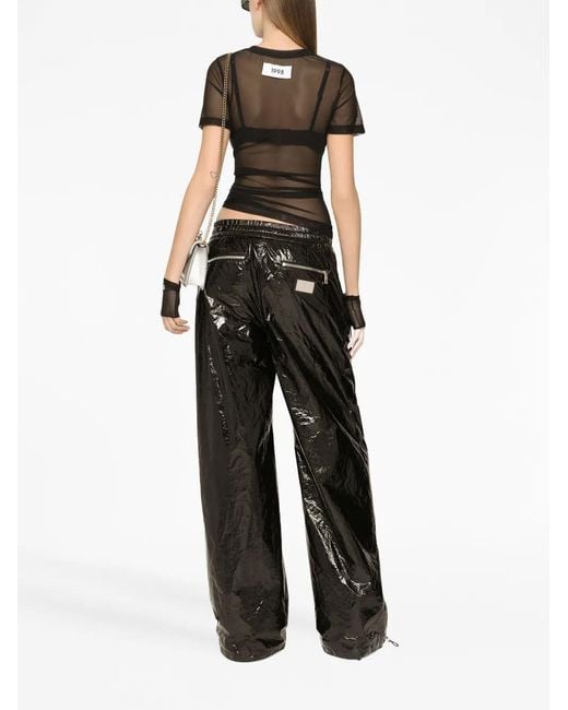 Dolce & Gabbana Black Mesh T-Shirt