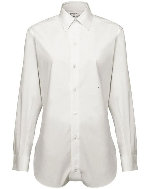 Maison Margiela White Cotton Poplin Shirt