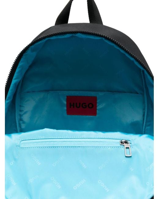 Sac à dos à patch logo HUGO pour homme en coloris Black