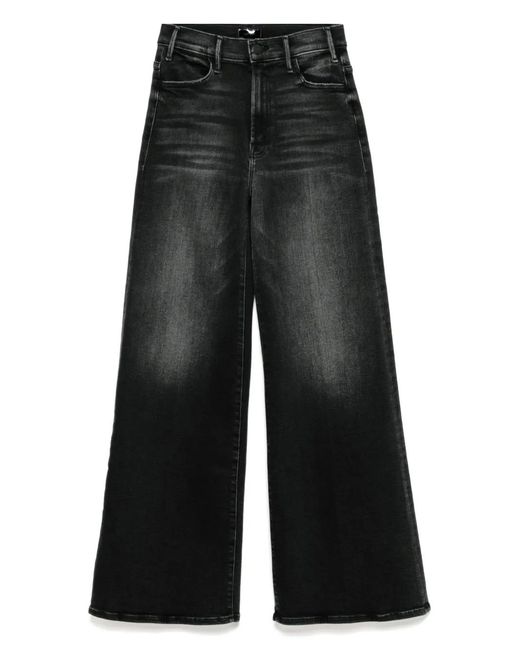 Mother Black Lil Hustler Roller Sneak Jeans