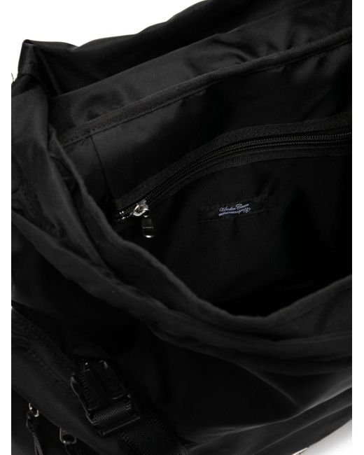 Undercover Black Logo-plaque Backpack for men