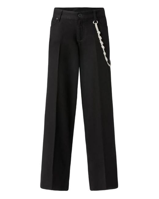 Pantalon À Détail De Chaîne Pinko en coloris Black