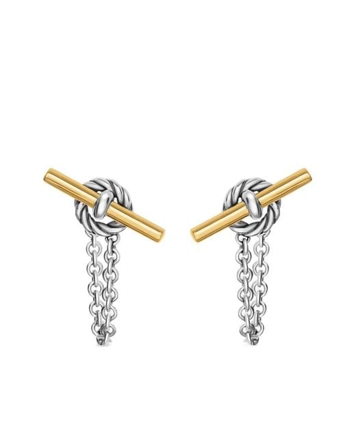 David Yurman Metallic 18K Dy Mercer Earrings