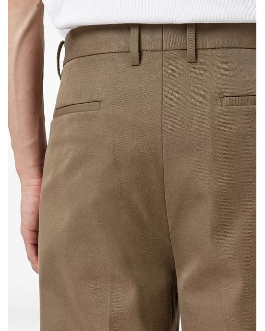 AllSaints Natural Tallis Pleated Trousers for men