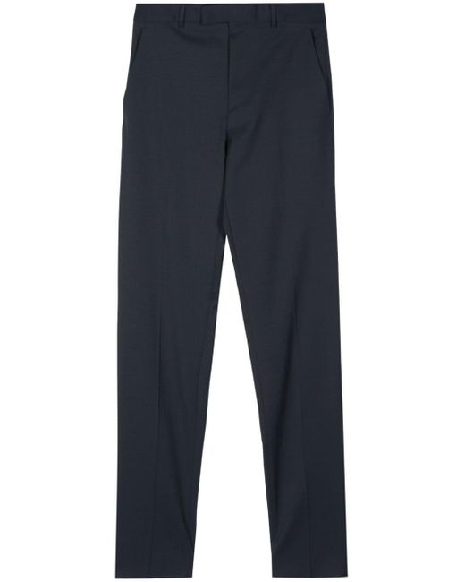 Pantalones chinos con corte slim Zegna de hombre de color Blue