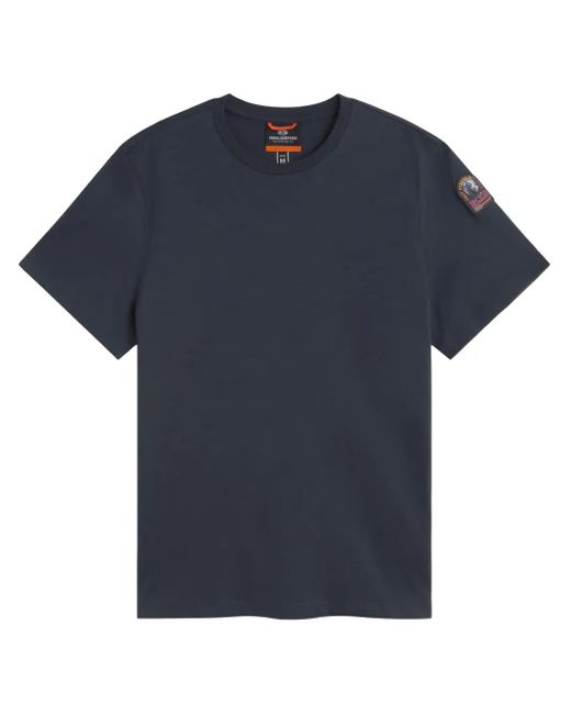 Parajumpers Blue Logo Patch T-Shirt for men