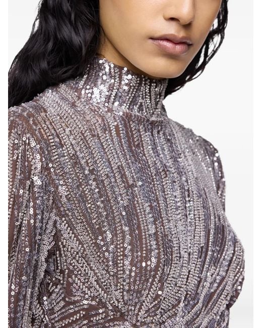 Rabanne White Sequin-Embellished Top