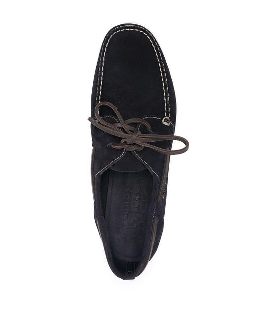 Car Shoe Leer Loafers Met Veters in het Blauw voor heren - Lyst