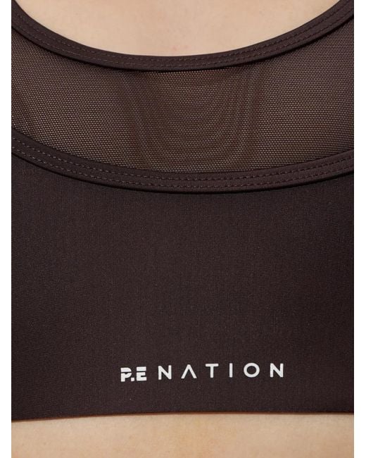P.E Nation Black Fusion Training Bra