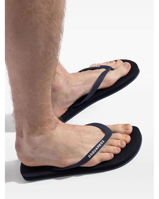 DSquared² Flip-Flops Mit Logo-Prägung in Multicolor für Herren