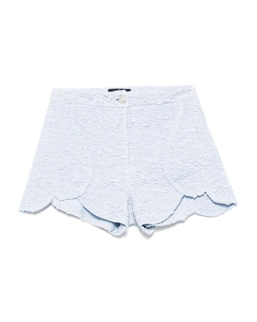 PATBO White Shorts aus Papillon-Jacquard