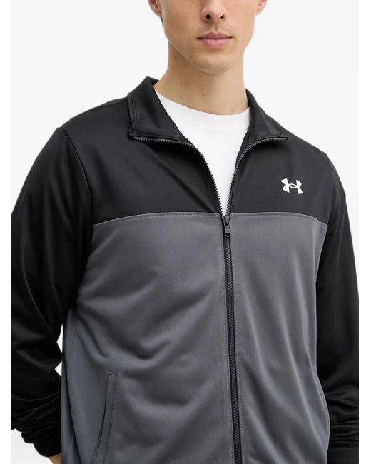 Under Armour Gray Rival Colour-Block Tracksuit for men