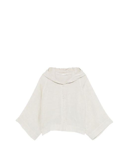 Maurizio Braschi White Veste À Capuche