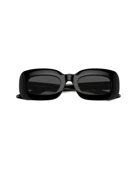 Oliver Peoples Black 1966C Rectangle-Frame Sunglasses