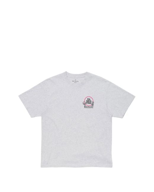 Edwin White Ramen Print T-Shirt for men