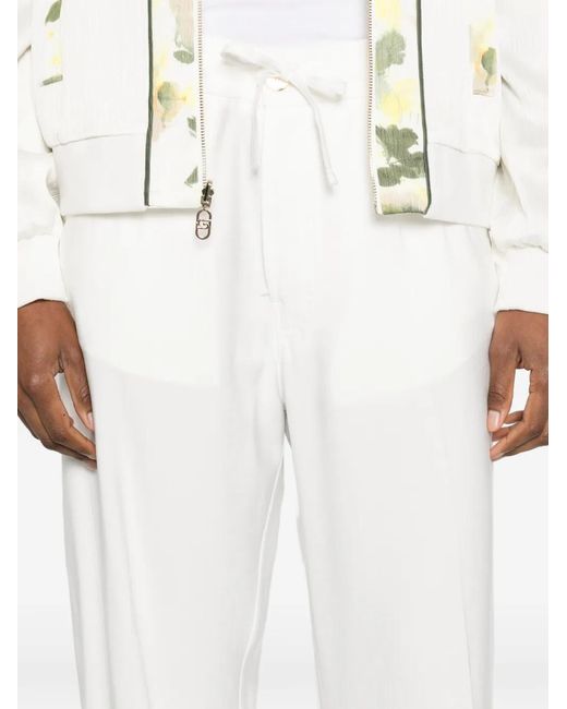 DARKPARK White Straight Trousers