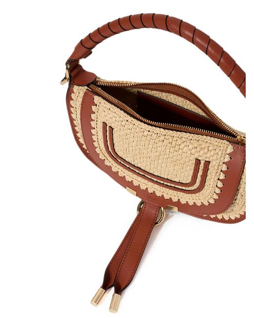 Chloé Brown Mini Marcie Tote Bag