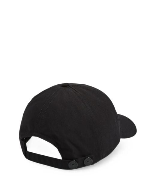 Stone Island Black Logo-Patch Baseball Cap for men