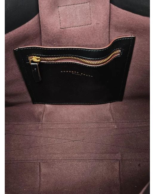 Roberto Festa Black Emeralda Leather Shoulder Bag