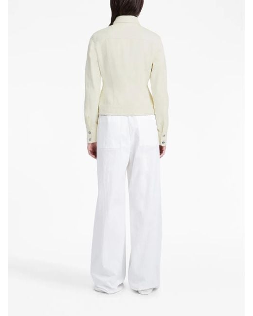 Proenza Schouler White Buttoned Panelled Denim Jacket