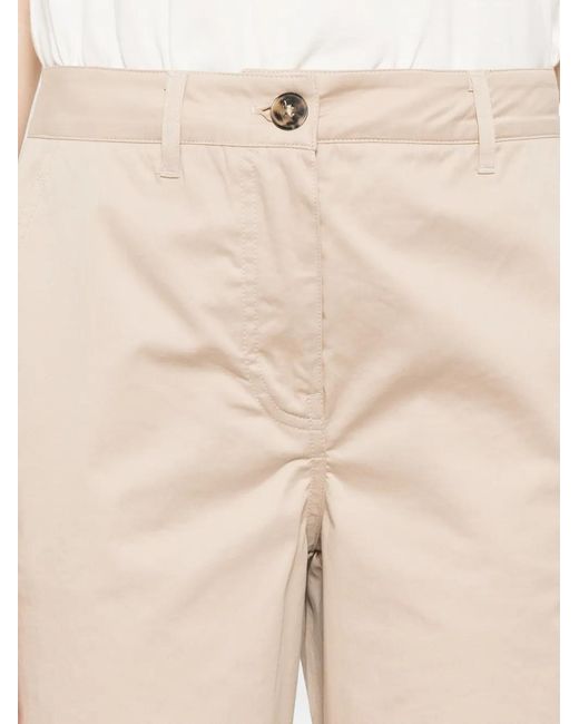 Marella White Buttoned Trousers