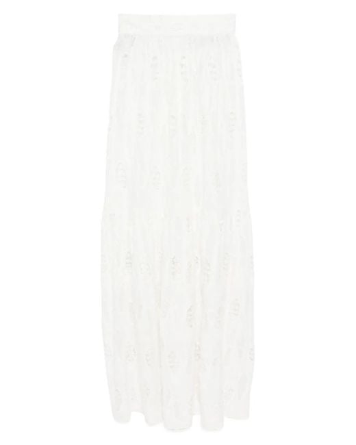 Bambah White Lila Skirt