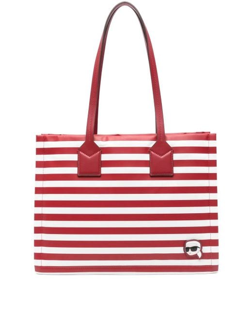 Karl Lagerfeld Ikon ハンドバッグ M Red