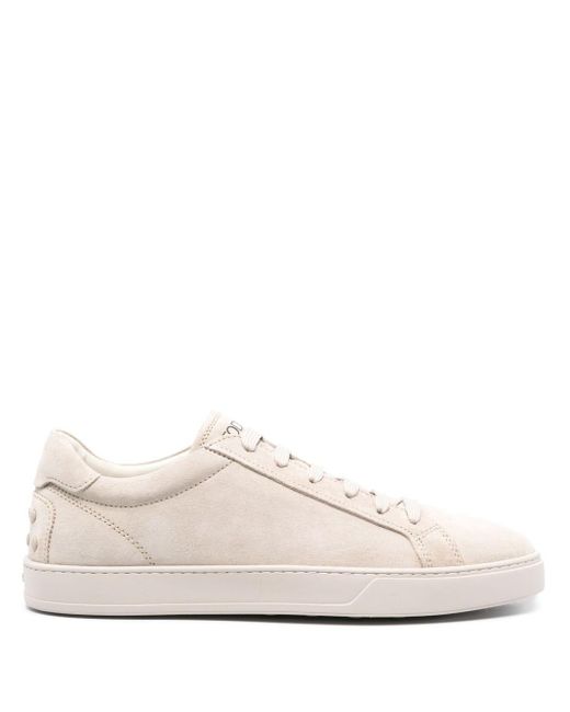 Tod's Pink Logo-print Suede Sneakers for men