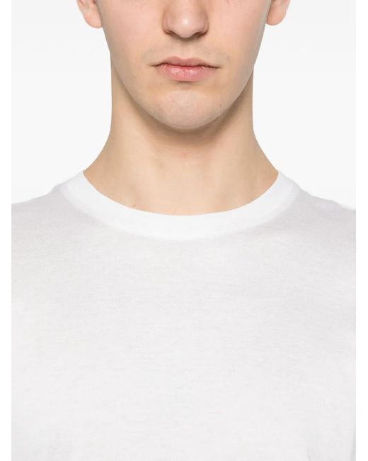 Panicale White Round-Neck T-Shirt for men