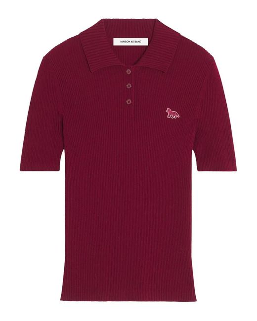 Maison Kitsuné Red Fox-Motif Top
