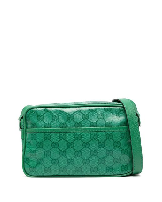 Bolso de hombro con logo Interlocking G Gucci de hombre de color Green
