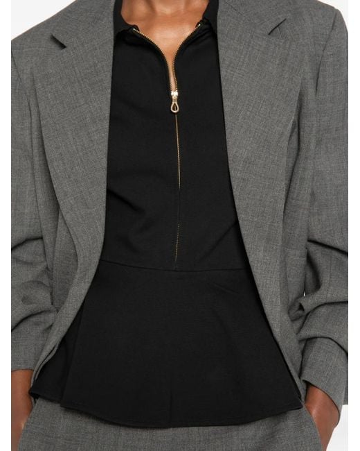 Sandro Polotop Met Ritssluiting in het Black