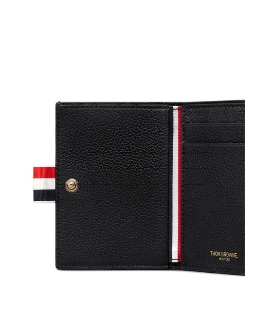 Thom Browne Black Soft Pebble Grain Trifold Wallet
