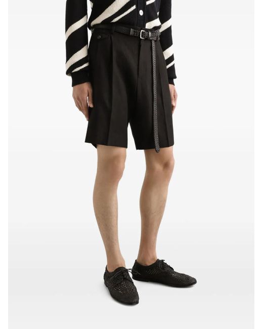 Dolce & Gabbana Black Tailored Shorts for men