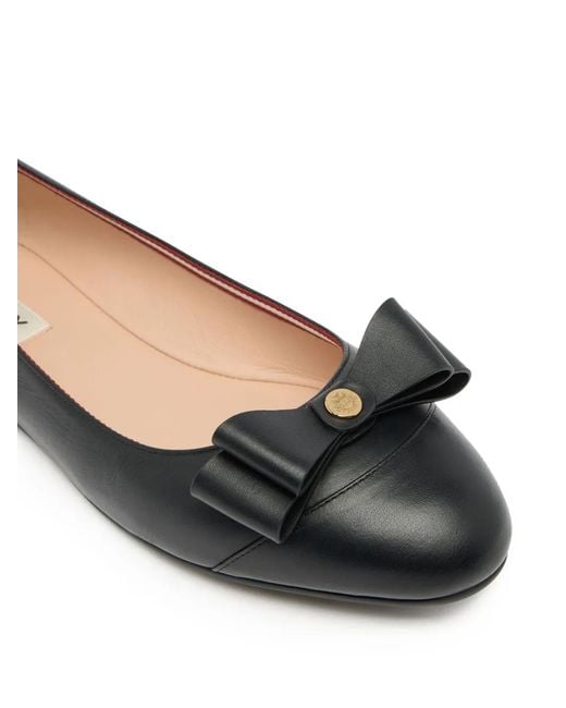 Bally Black Ysla Bow Ballet Flats